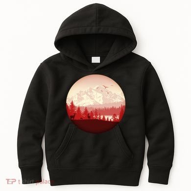 Mountain Wilderness Wildlife Kids Hoodie