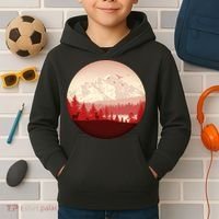 Mountain Wilderness Wildlife Kids Hoodie thumb 2