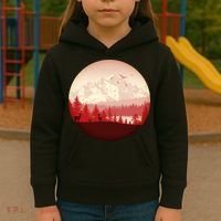 Mountain Wilderness Wildlife Kids Hoodie thumb 3