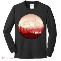 Mountain Wilderness Wildlife Kids Long Sleeve Shirt thumb 0