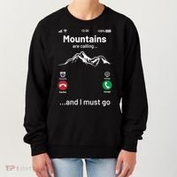 Mountains Are Calling Funny Nature Design Women's Sweatshirt thumb 0