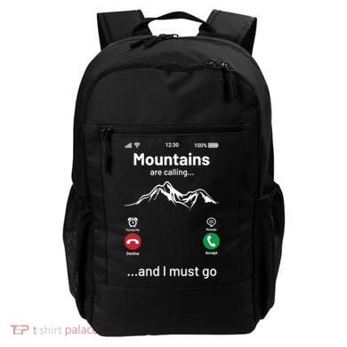 Mountains Are Calling Funny Nature Design Backpack