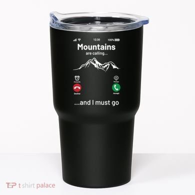 Mountains Are Calling Funny Nature Design Tumbler