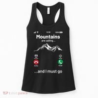 Mountains Are Calling Funny Nature Design Women's Tank Top thumb 0