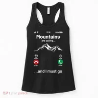 Mountains Are Calling Funny Nature Design Women's Tank Top thumb 0