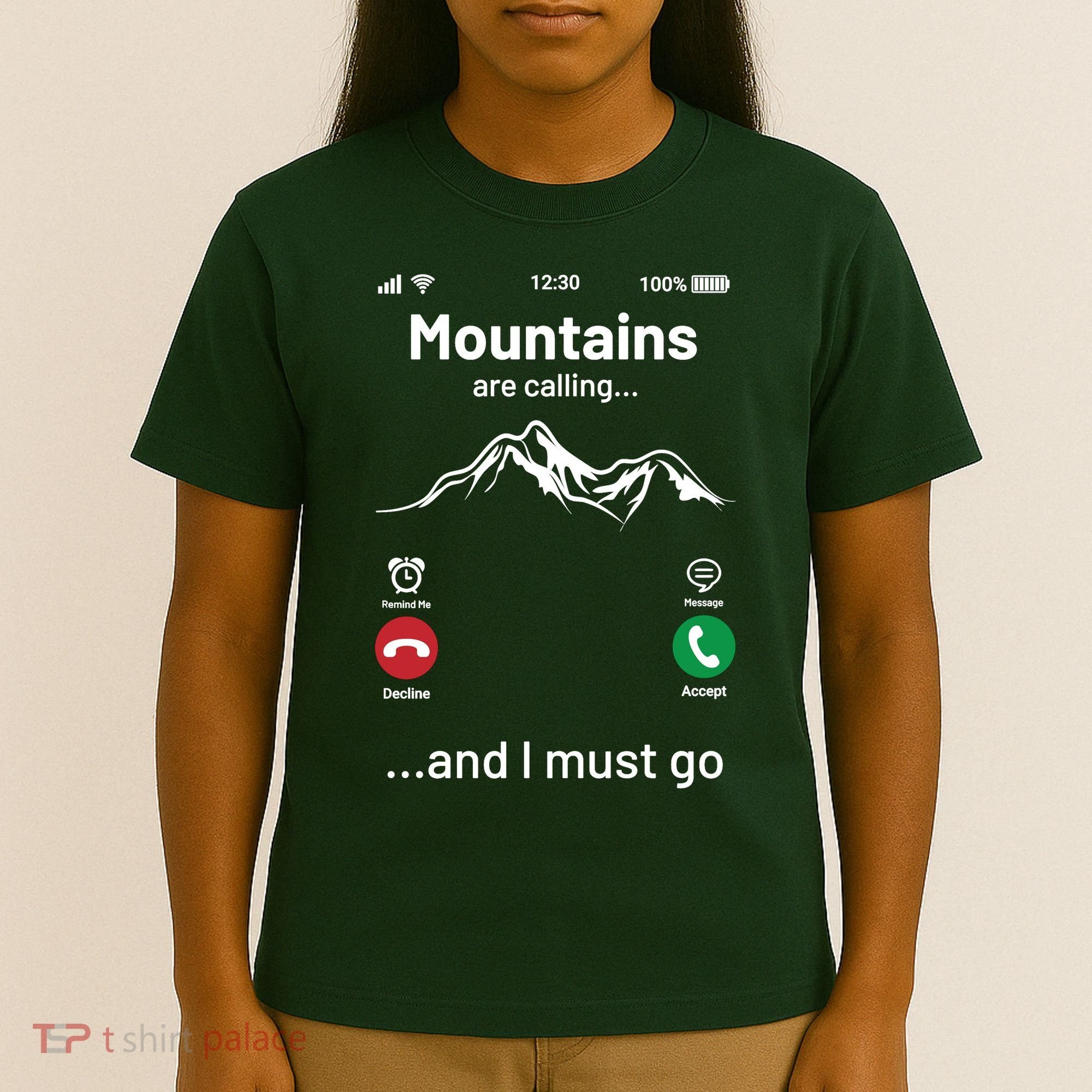 Mountains Are Calling Funny Nature Design T-Shirt