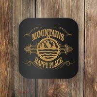 Mountains Are My Happy Place Coaster thumb 0