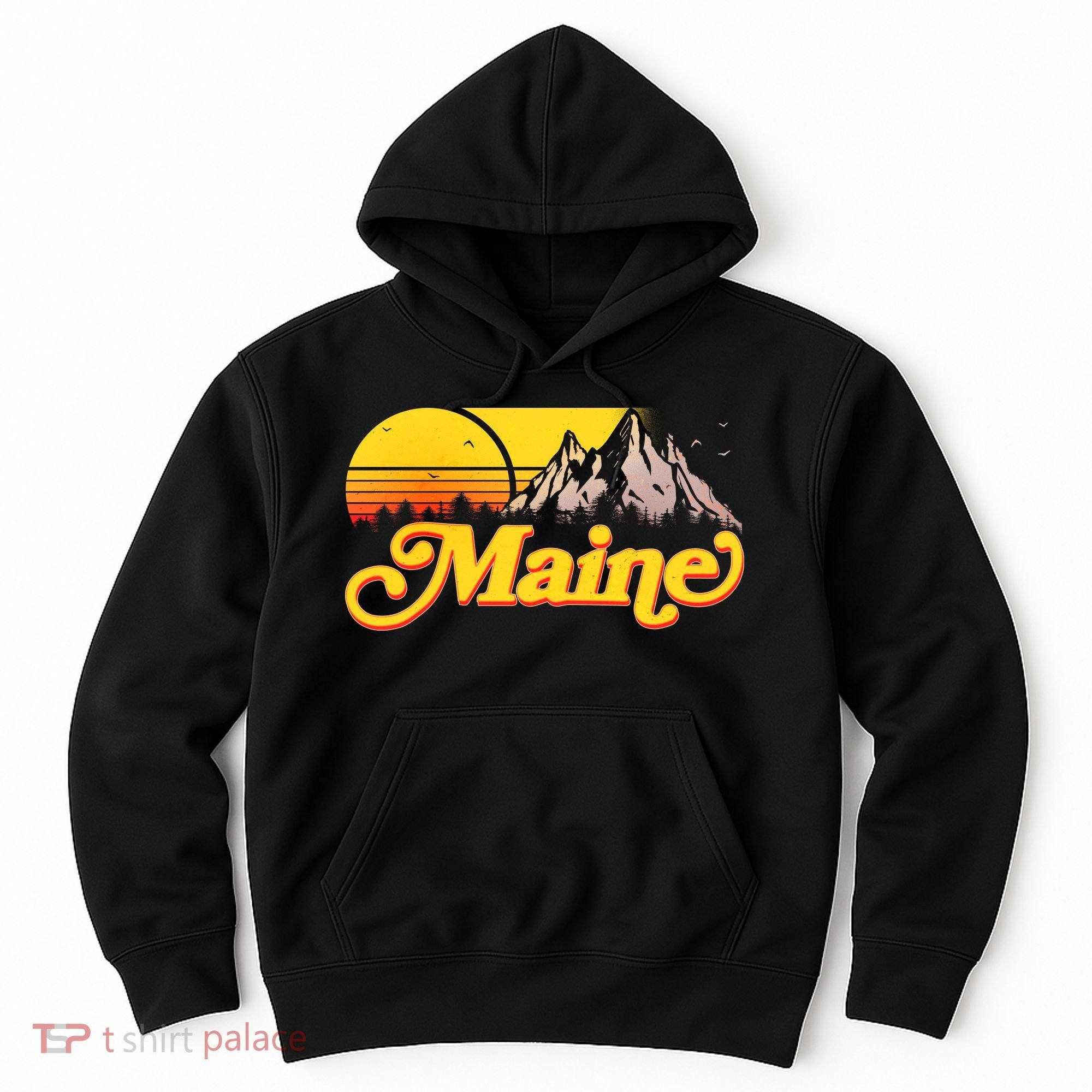 Mountains In Maine Hoodie