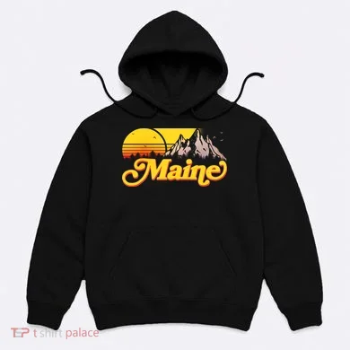 Mountains In Maine Hoodie