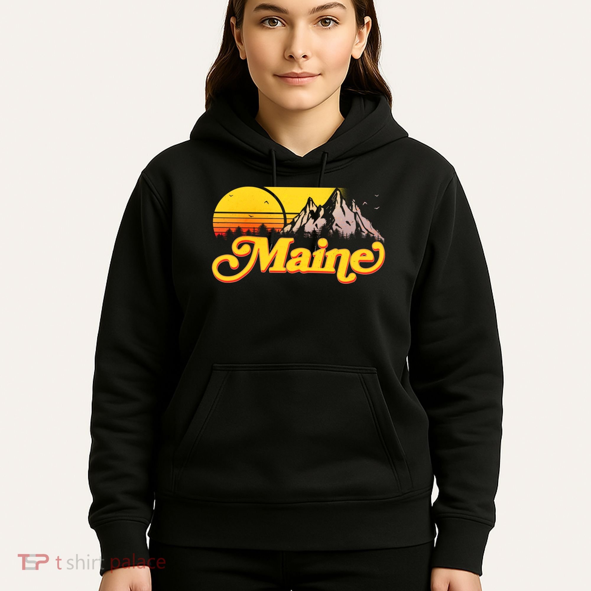 Mountains In Maine Hoodie