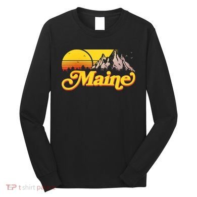 Mountains In Maine Long Sleeve Shirt
