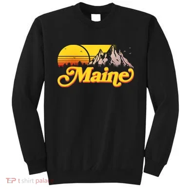 Mountains In Maine Sweatshirt