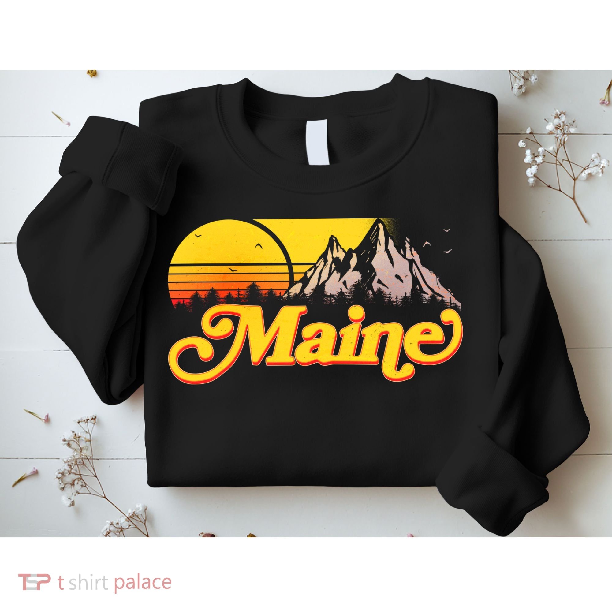 Mountains In Maine Sweatshirt