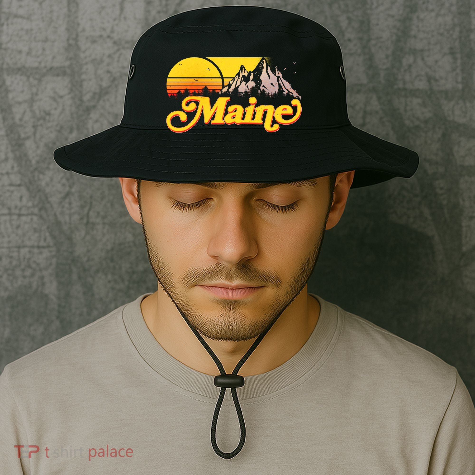 Mountains In Maine Bucket Hat
