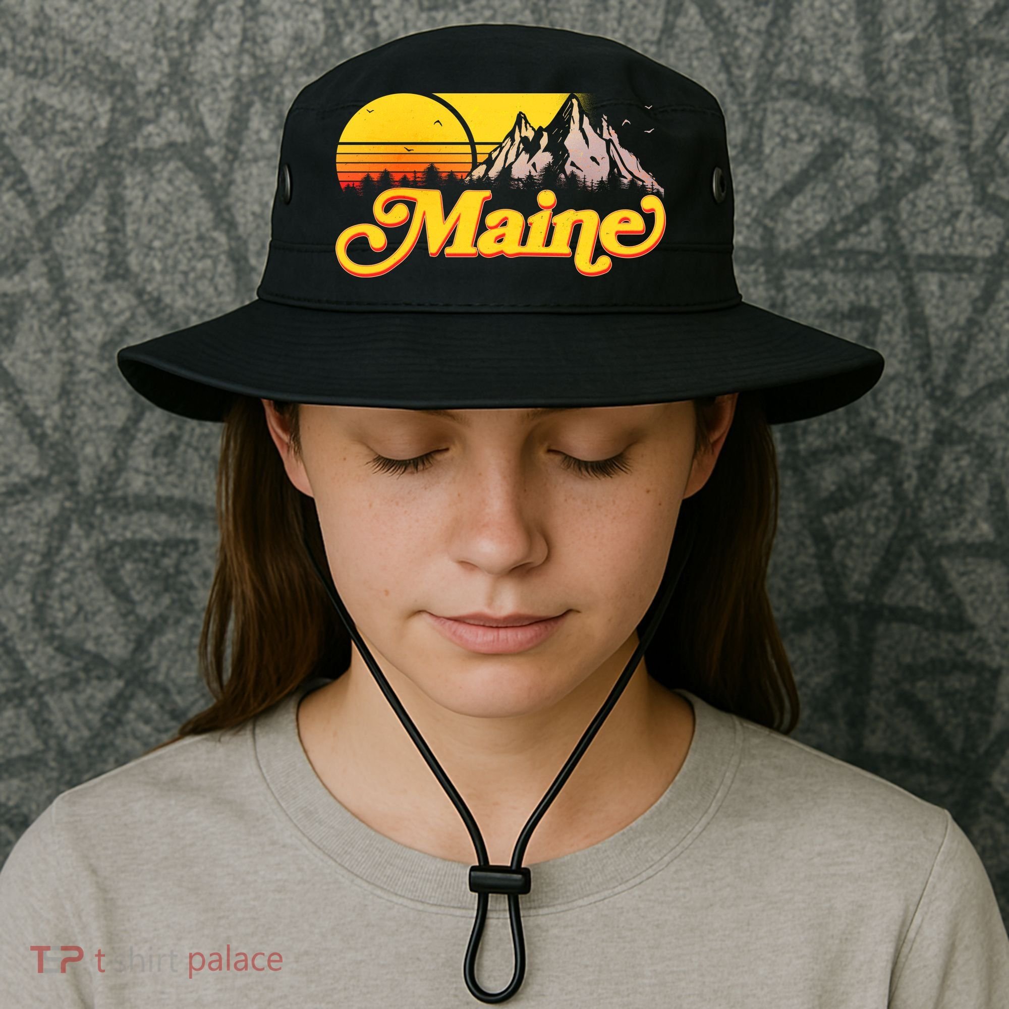 Mountains In Maine Bucket Hat