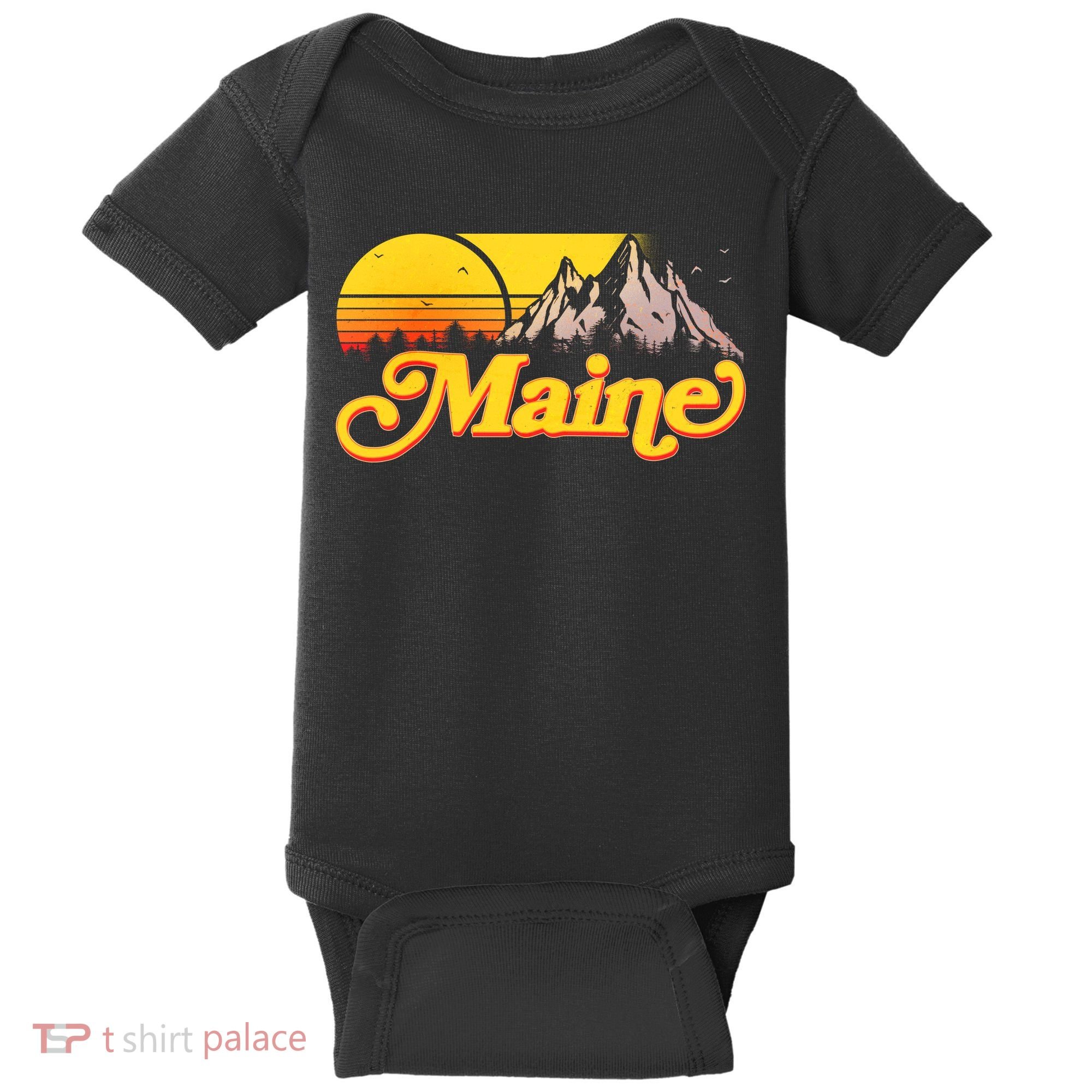 Mountains In Maine Baby Bodysuit