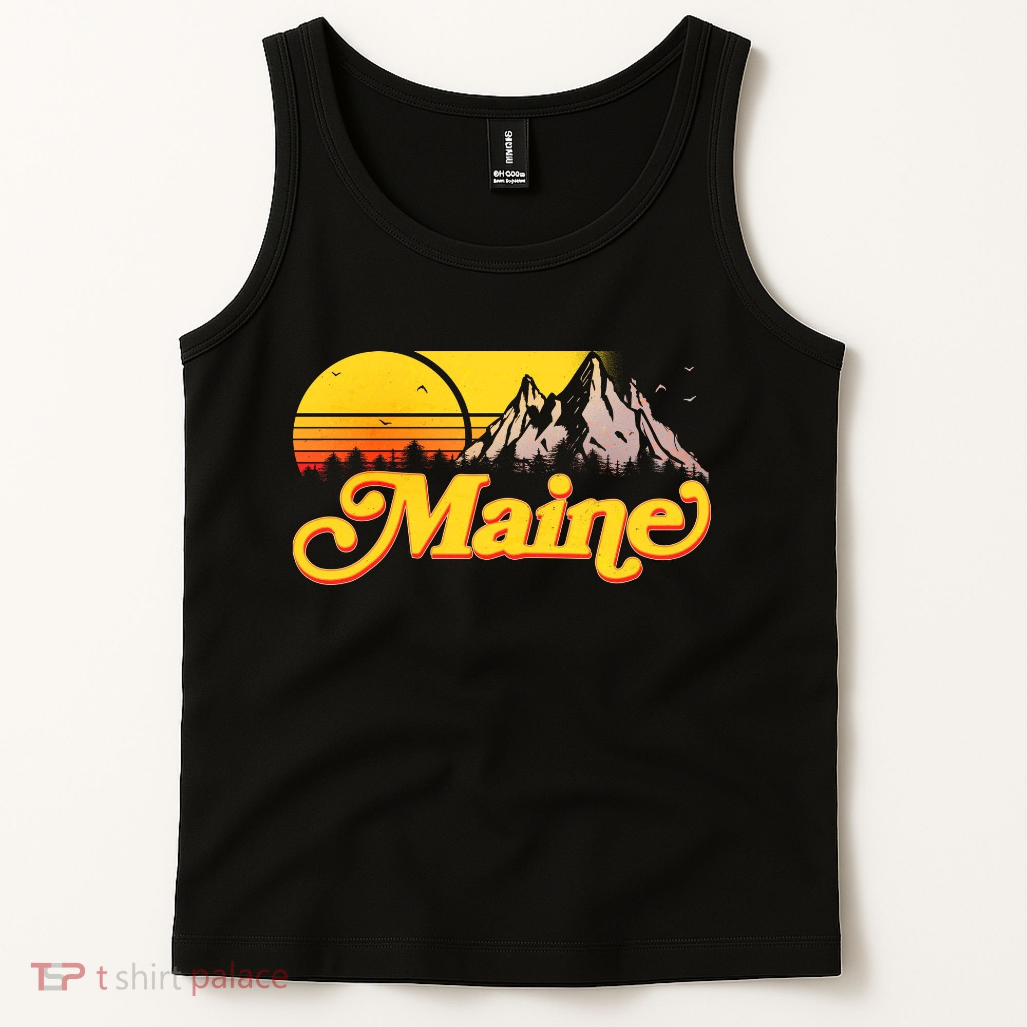 Mountains In Maine Tank Top