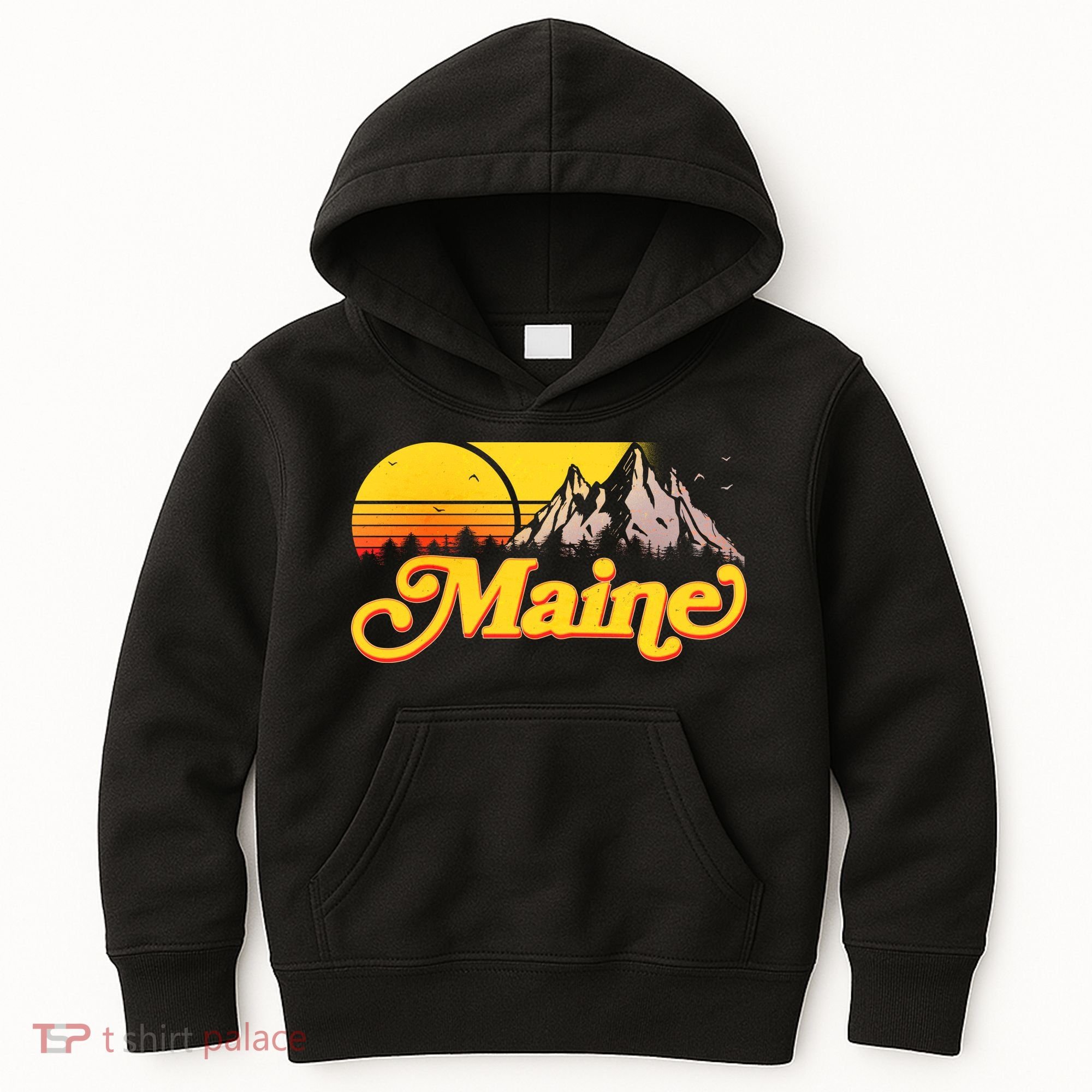 Mountains In Maine Kids Hoodie