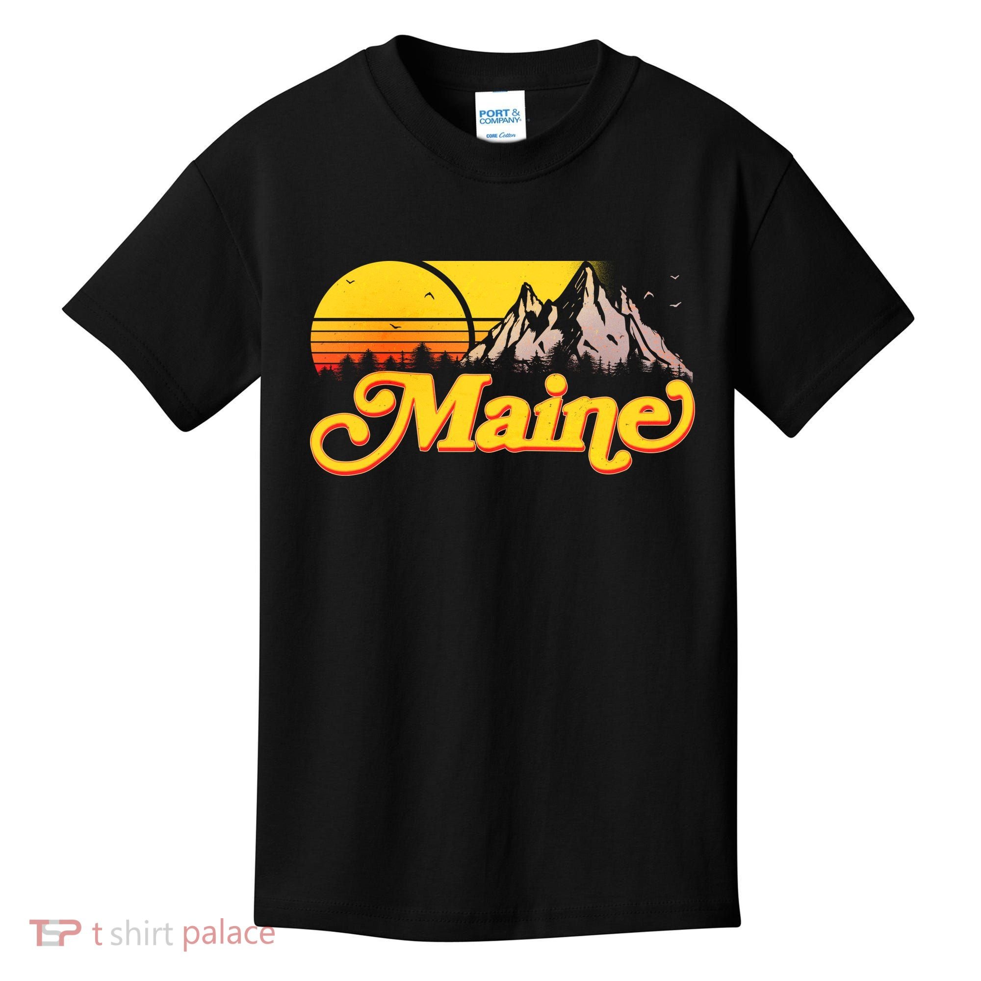 Mountains In Maine Kids T-Shirt