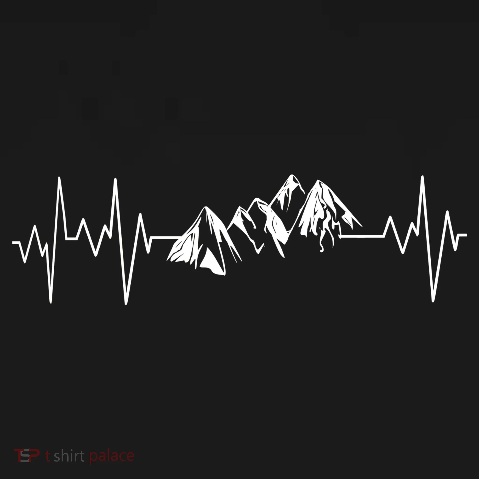 Mountains In My Heartbeat Pulse  Doggie Tank