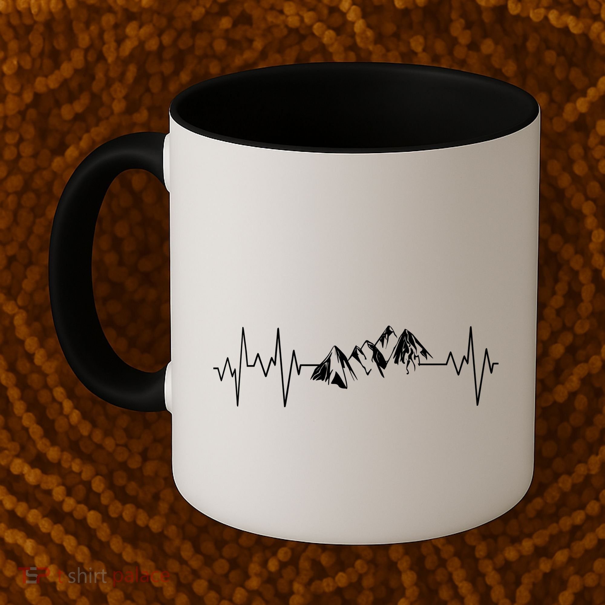 Mountains In My Heartbeat Pulse  Coffee Mug