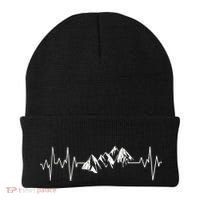 Mountains In My Heartbeat Pulse  Beanie thumb 0
