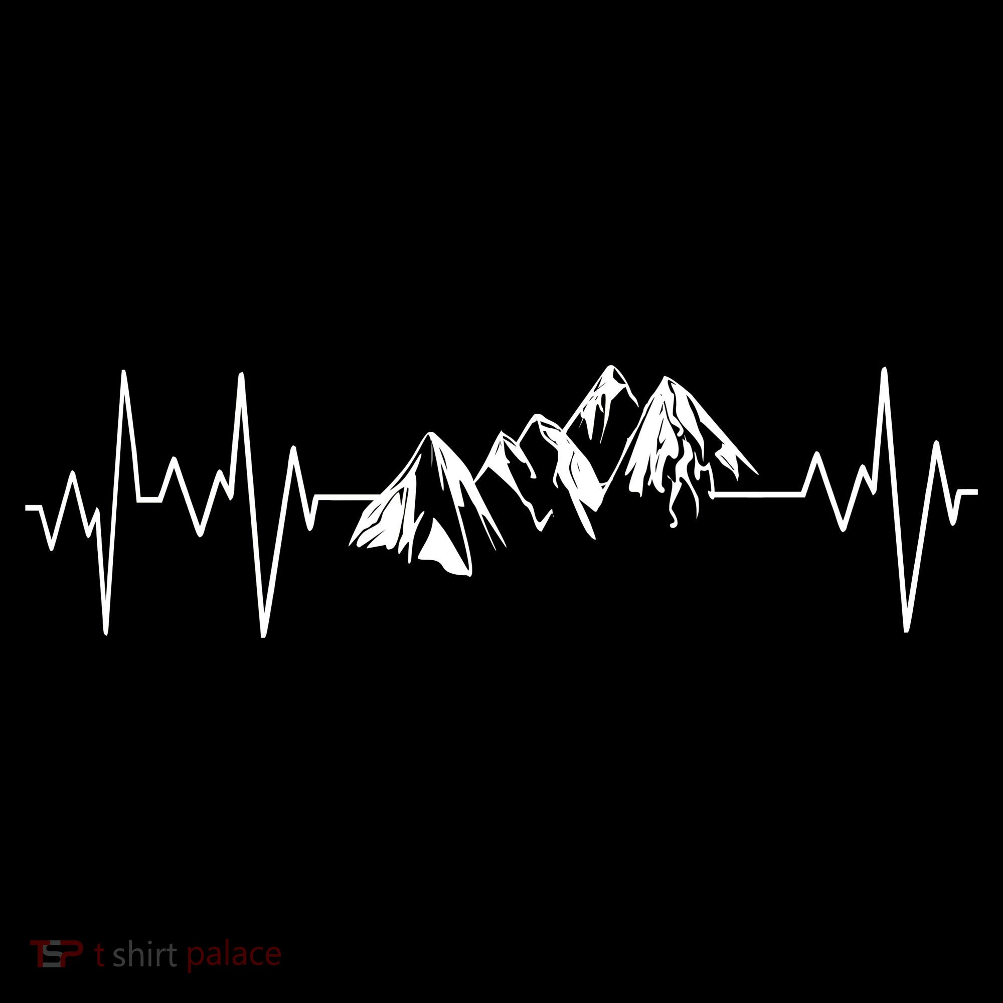 Mountains In My Heartbeat Pulse  Women's Hoodie