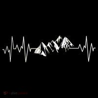 Mountains In My Heartbeat Pulse  Ornament thumb 1
