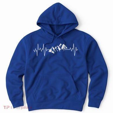 Mountains In My Heartbeat Pulse  Hoodie