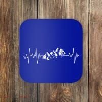 Mountains In My Heartbeat Pulse  Coaster thumb 0