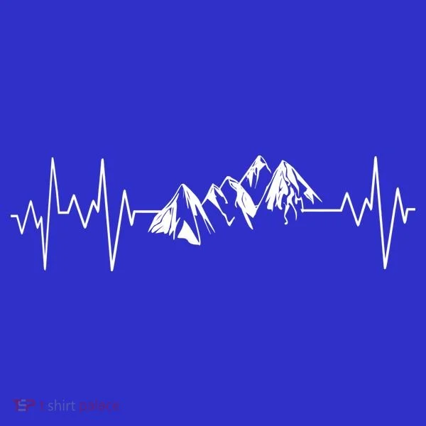 Mountains In My Heartbeat Pulse  Toddler Hoodie
