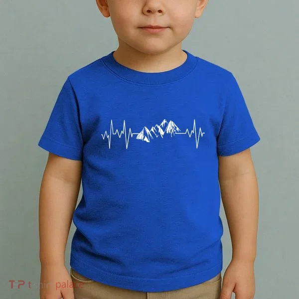 Mountains In My Heartbeat Pulse  Toddler T-Shirt