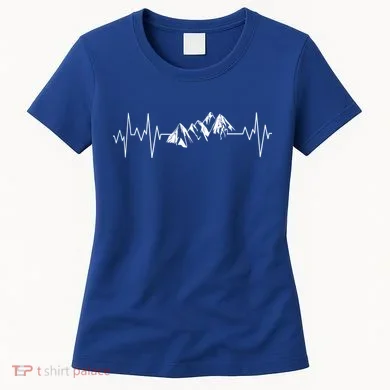 Mountains In My Heartbeat Pulse Women's T-Shirt