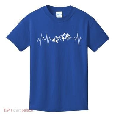 Mountains In My Heartbeat Pulse  Kids T-Shirt