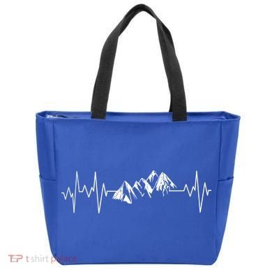 Mountains In My Heartbeat Pulse  Tote Bag