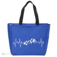 Mountains In My Heartbeat Pulse  Tote Bag thumb 0