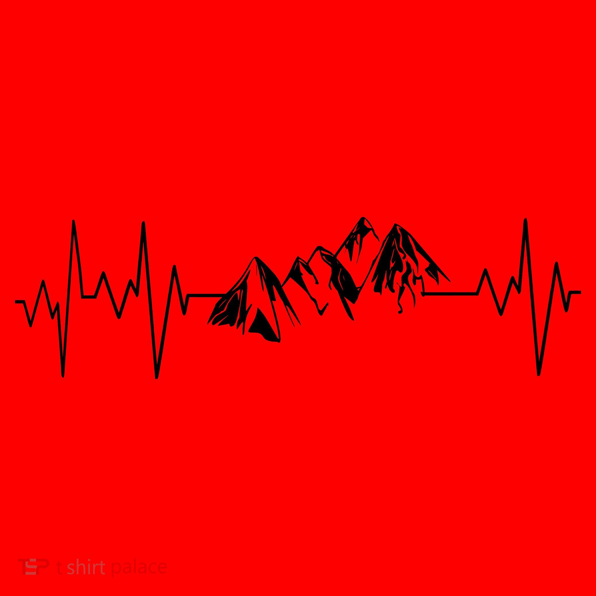 Mountains In My Heartbeat Pulse  Santa Hat