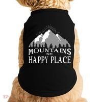 Mountains Is My Happy Place Doggie Tank thumb 0