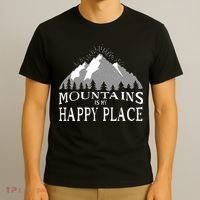Mountains Is My Happy Place T-Shirt thumb 3