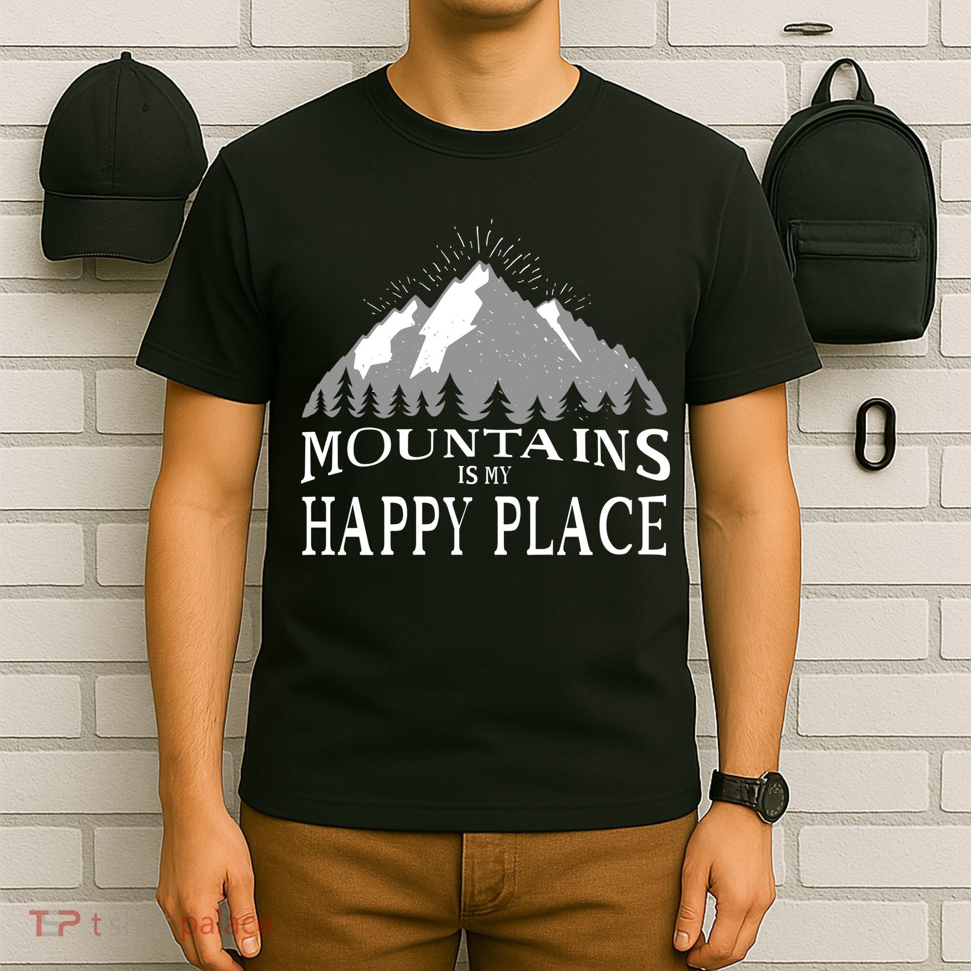 Mountains Is My Happy Place T-Shirt