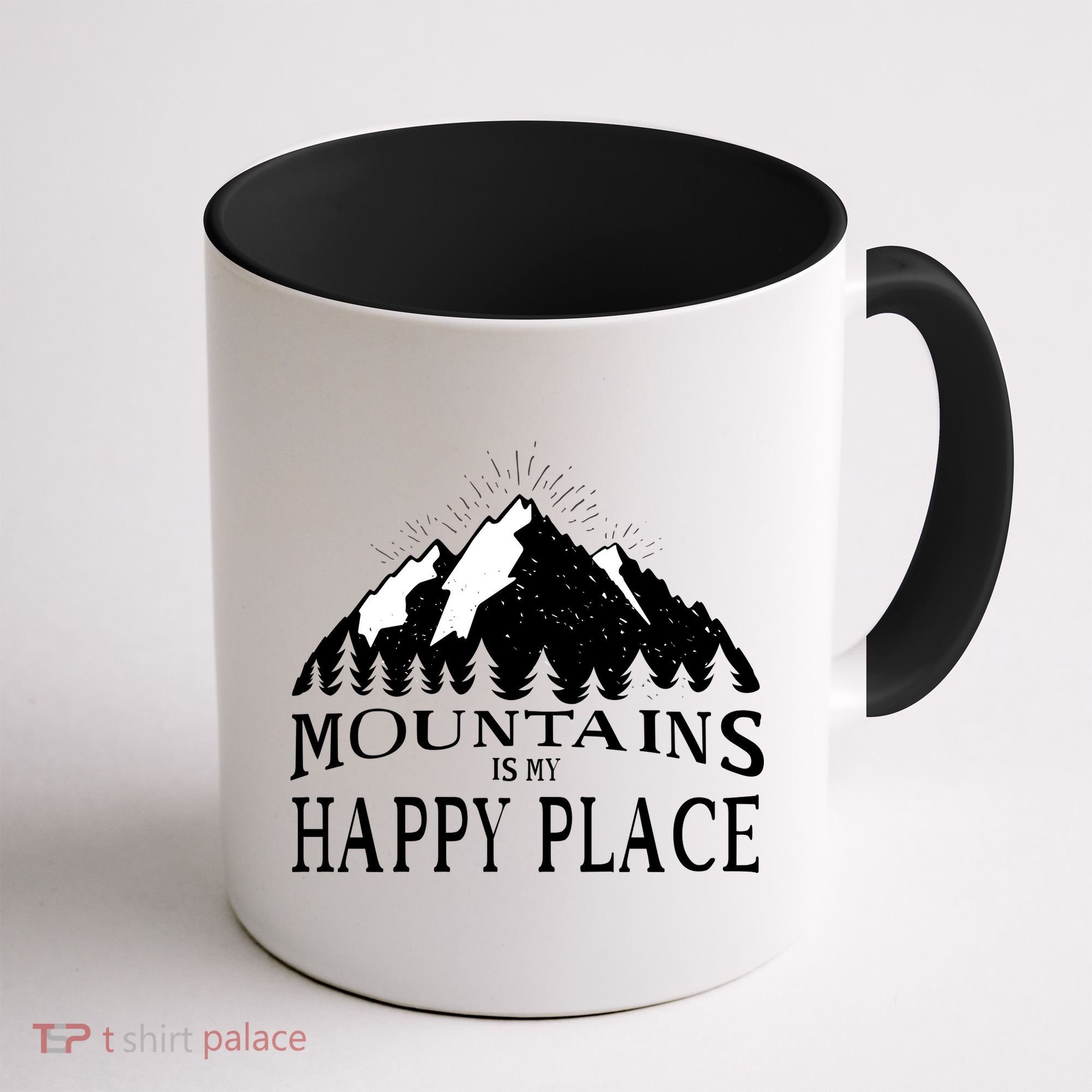 Mountains Is My Happy Place Coffee Mug