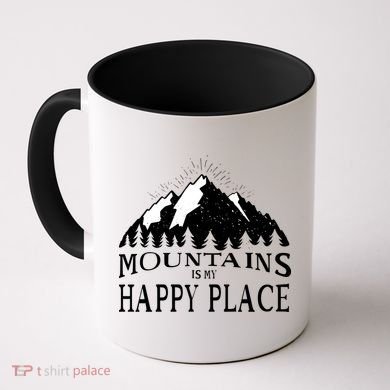 Mountains Is My Happy Place Coffee Mug