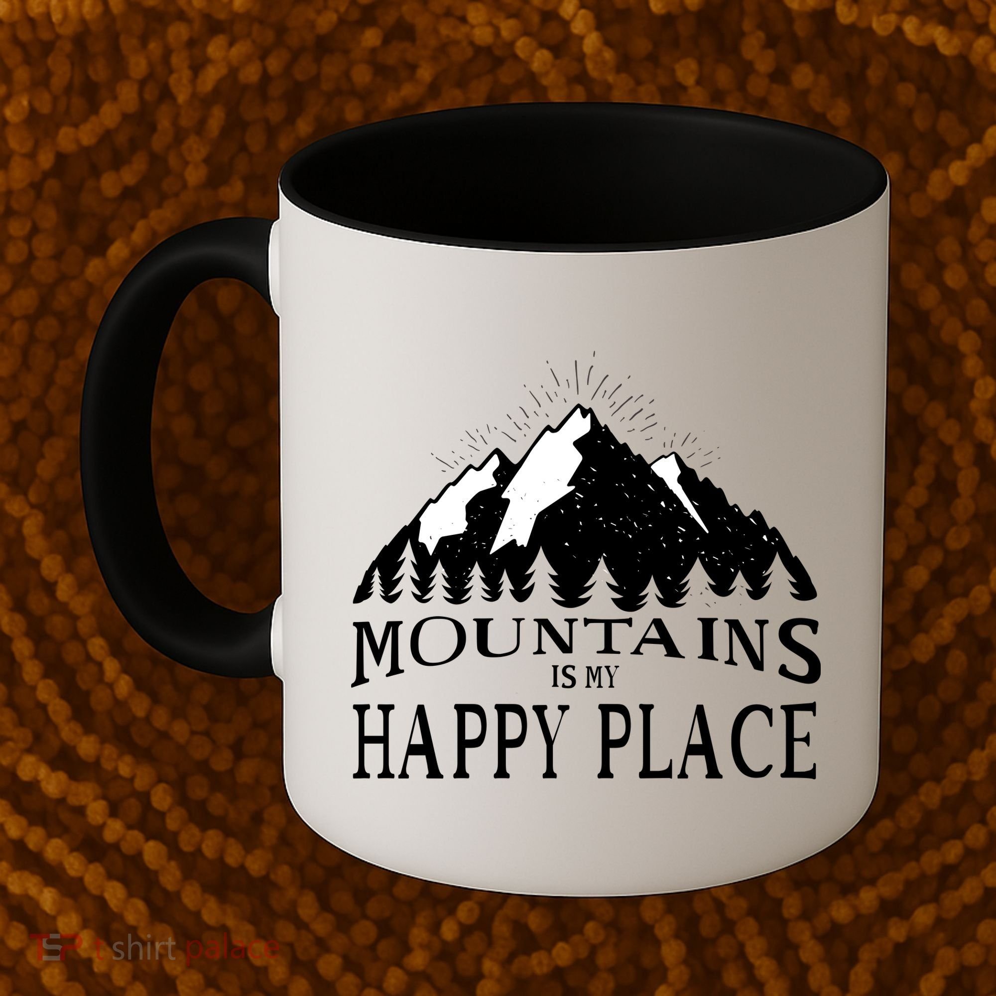 Mountains Is My Happy Place Coffee Mug