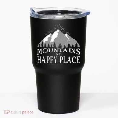 Mountains Is My Happy Place Tumbler