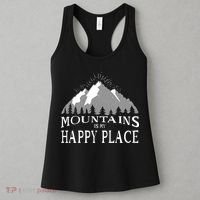 Mountains Is My Happy Place Women's Tank Top thumb 3