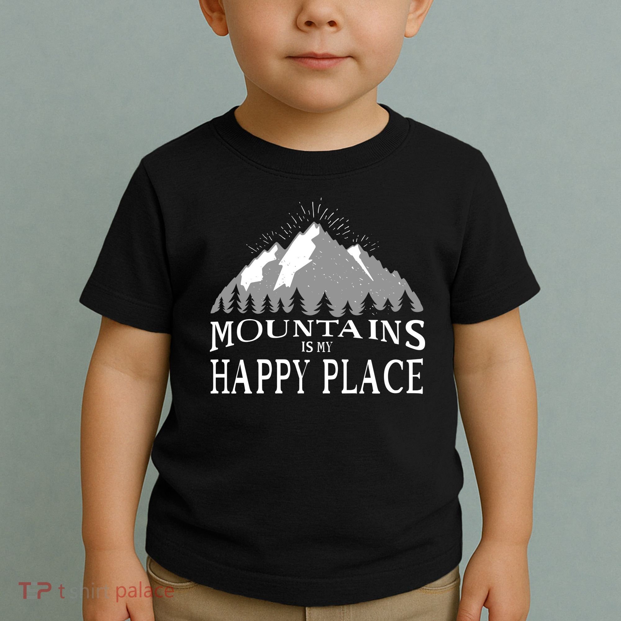 Mountains Is My Happy Place Toddler T-Shirt