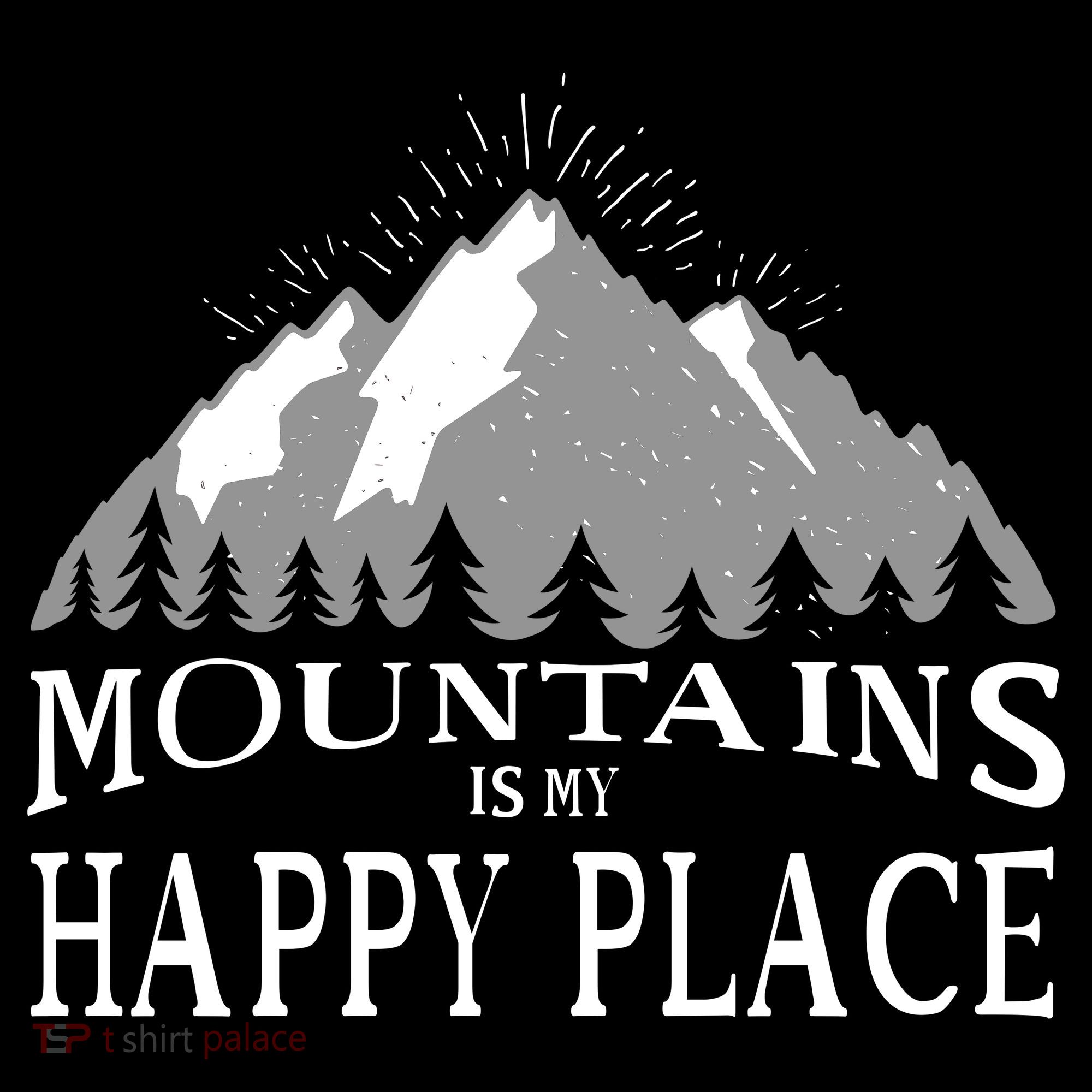 Mountains Is My Happy Place Toddler T-Shirt
