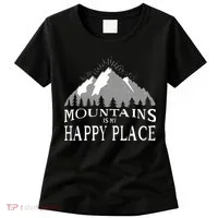 Mountains Is My Happy Place Women's T-Shirt thumb 0