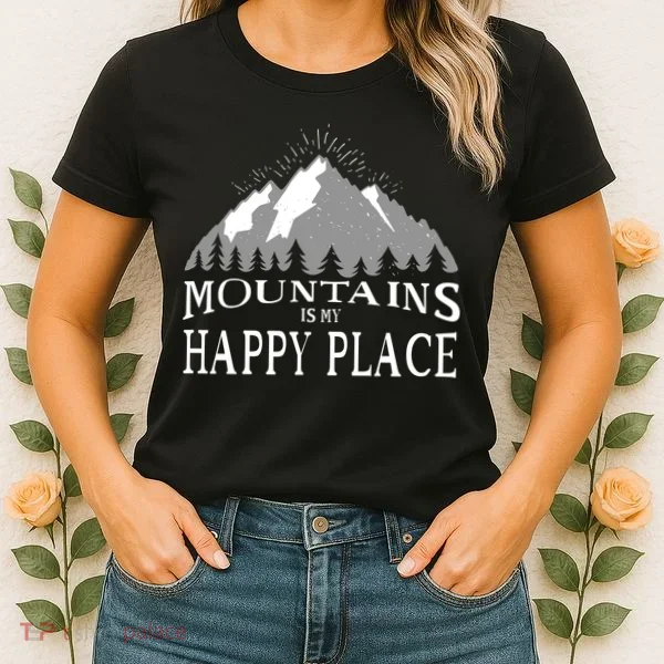Mountains Is My Happy Place Women's T-Shirt