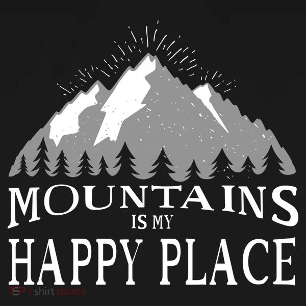 Mountains Is My Happy Place Women's T-Shirt